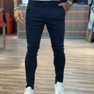 Calça Alfaiataria Masculina Azul Marinho Premium